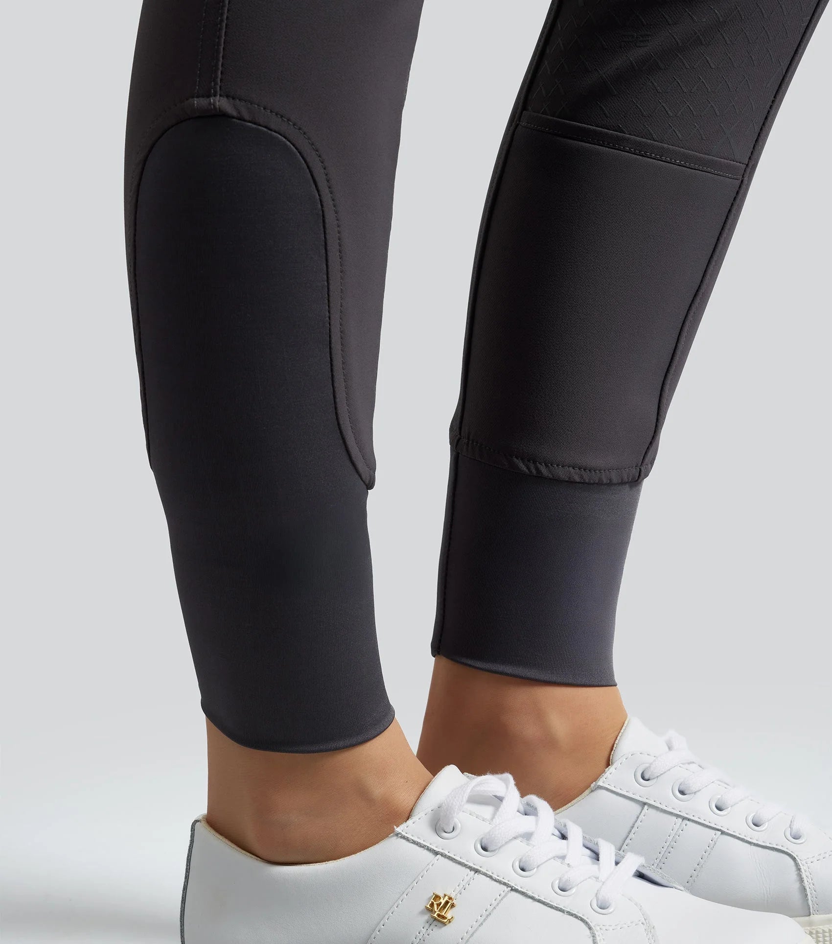 Premier Equine Savio Ladies Riding Breeches Full Seat Anthracite Grey Equestrian Apparel