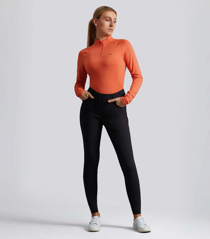 Premier Equine Savio Anthracite Grey Riding Breeches - Full Seat Equestrian Pants for Women