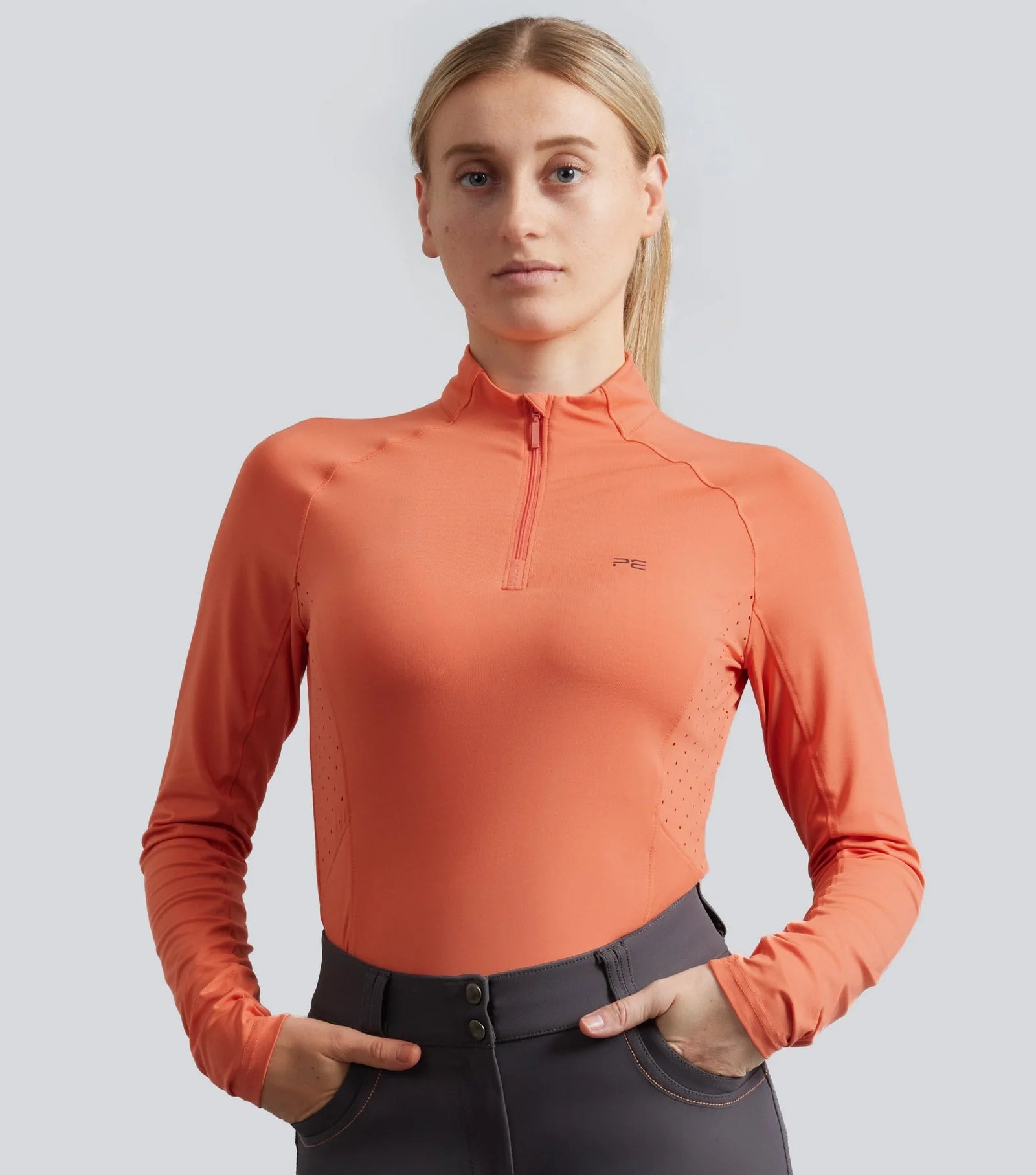 PREMIER EQUINE Coral Long Sleeve Riding Top - Women's Equestrian Apparel