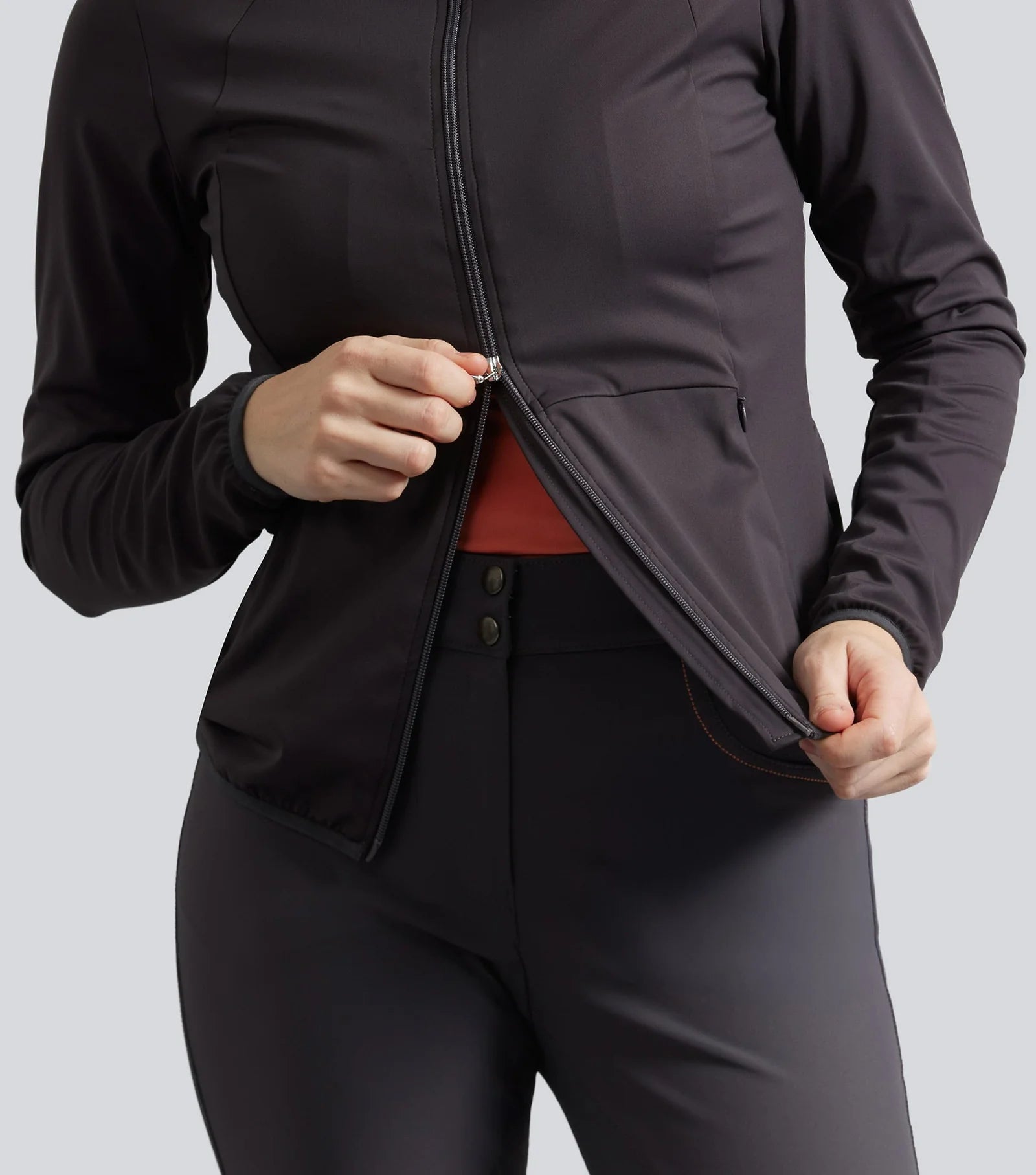 Premier Equine Savio Womens Technical Riding Jacket Anthracite Grey