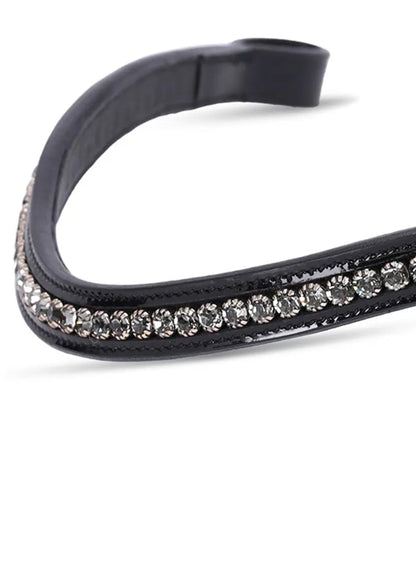 Schockemohle Browband Glam black/patent/black diamond/silver