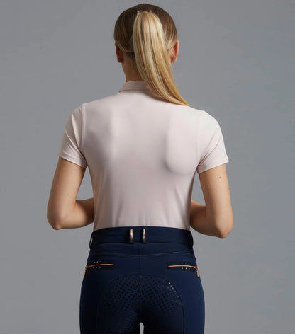 Premier Equine Scintillo Ladies Riding Top Pink: Equestrian Apparel