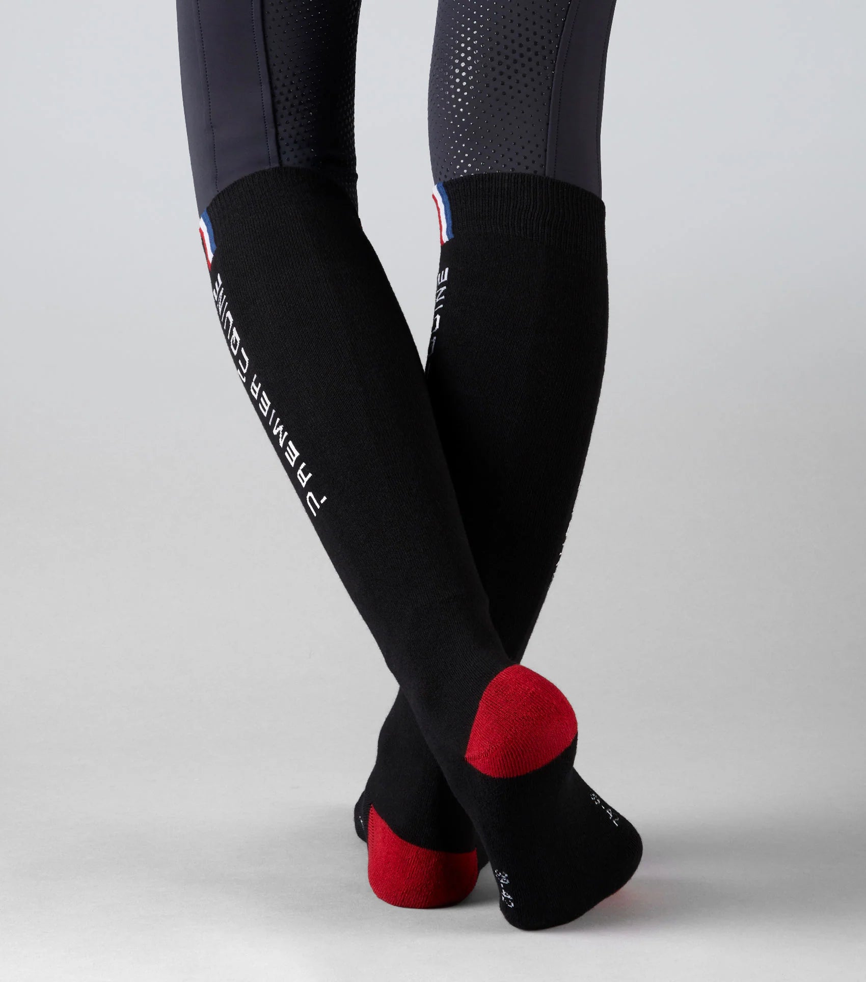 Premier Equine PE Sports Series Riding Socks - Black Knee-High Equine Socks