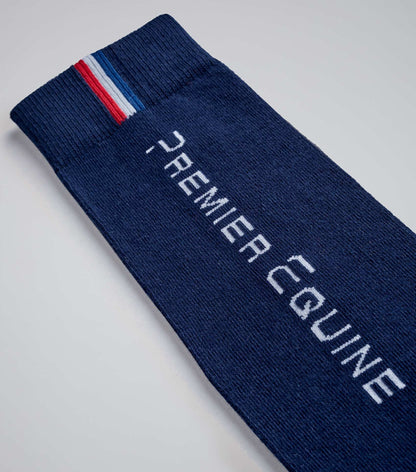 Premier Equine Sports Series Navy Riding Socks - Knee High, Moisture-Wicking Equestrian Socks