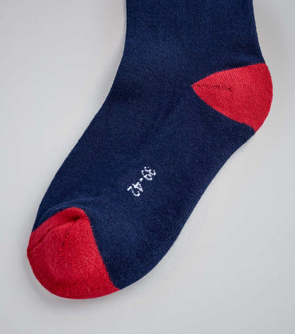 Premier Equine Navy Riding Socks - Knee High Equestrian Socks with Cushioned Sole