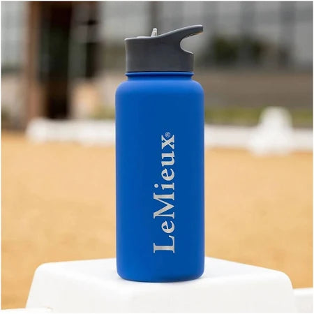 LeMieux Drinks Bottle - Benetton Blue Stainless Steel Water Bottle | Equiflair