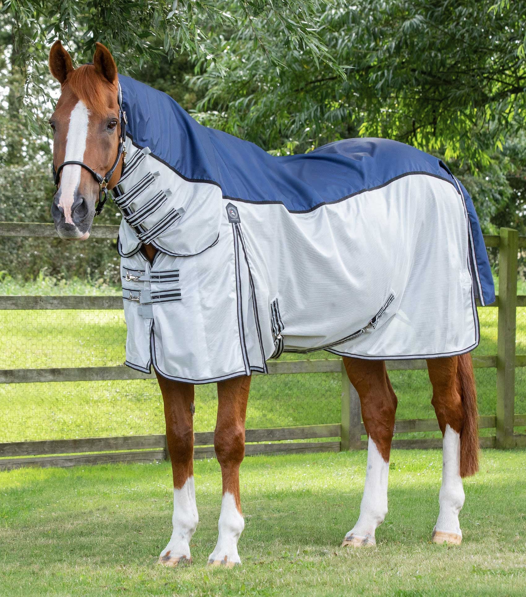 Premier Equine ShowerTex Fly Rug with Surcingles Navy