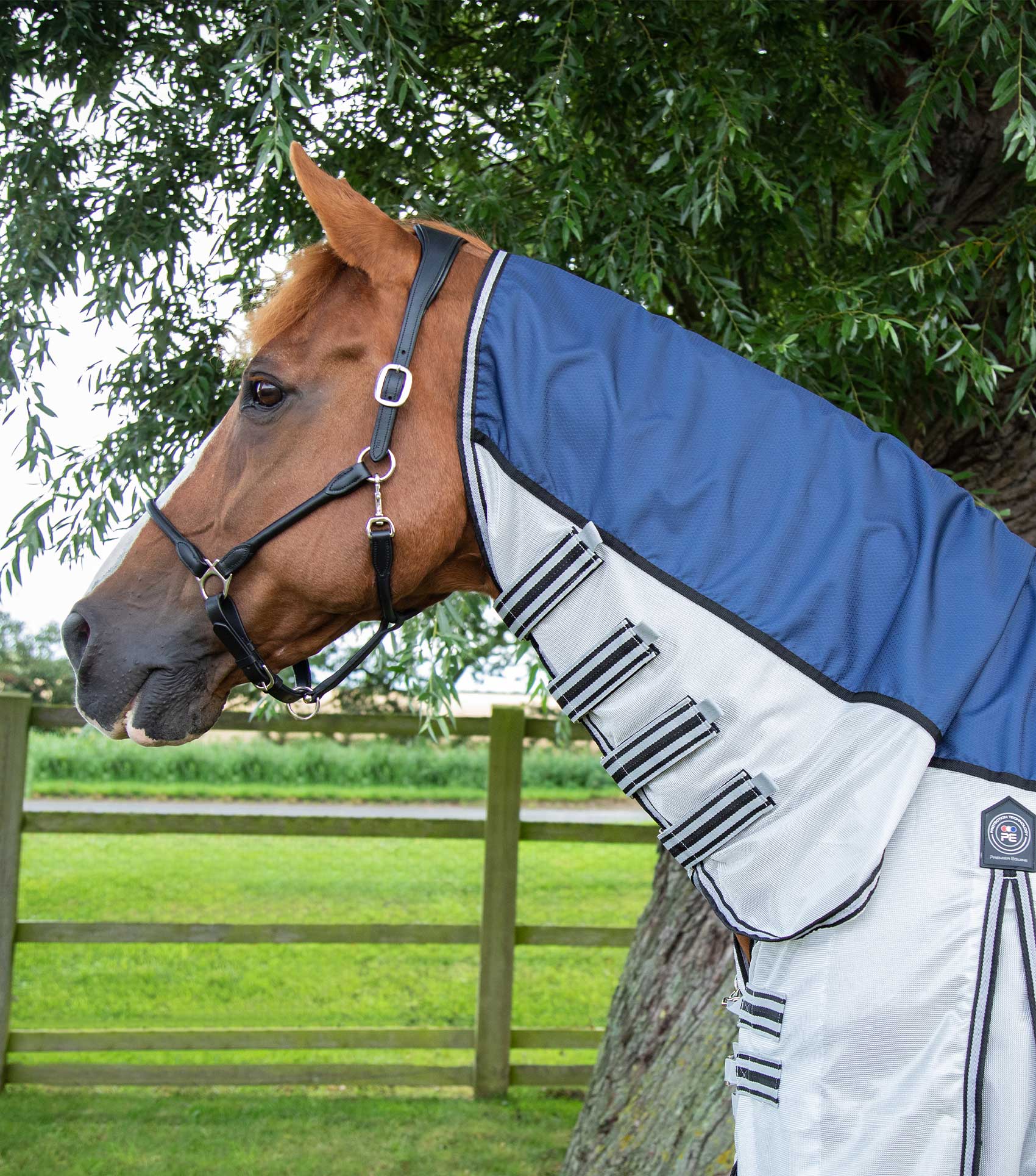 Premier Equine ShowerTex Fly Rug with Surcingles Navy
