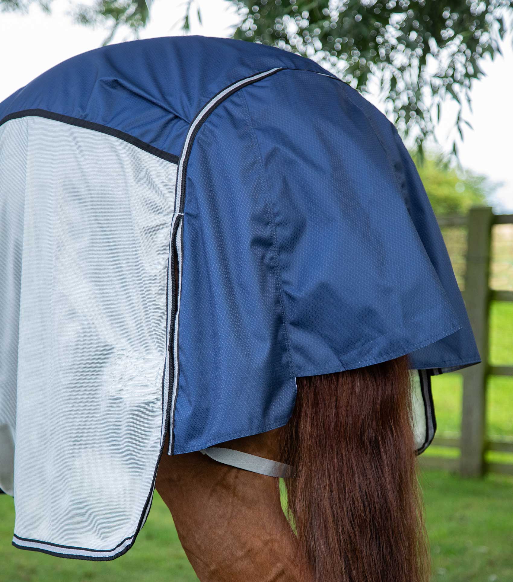 Premier Equine ShowerTex Fly Rug with Surcingles Navy
