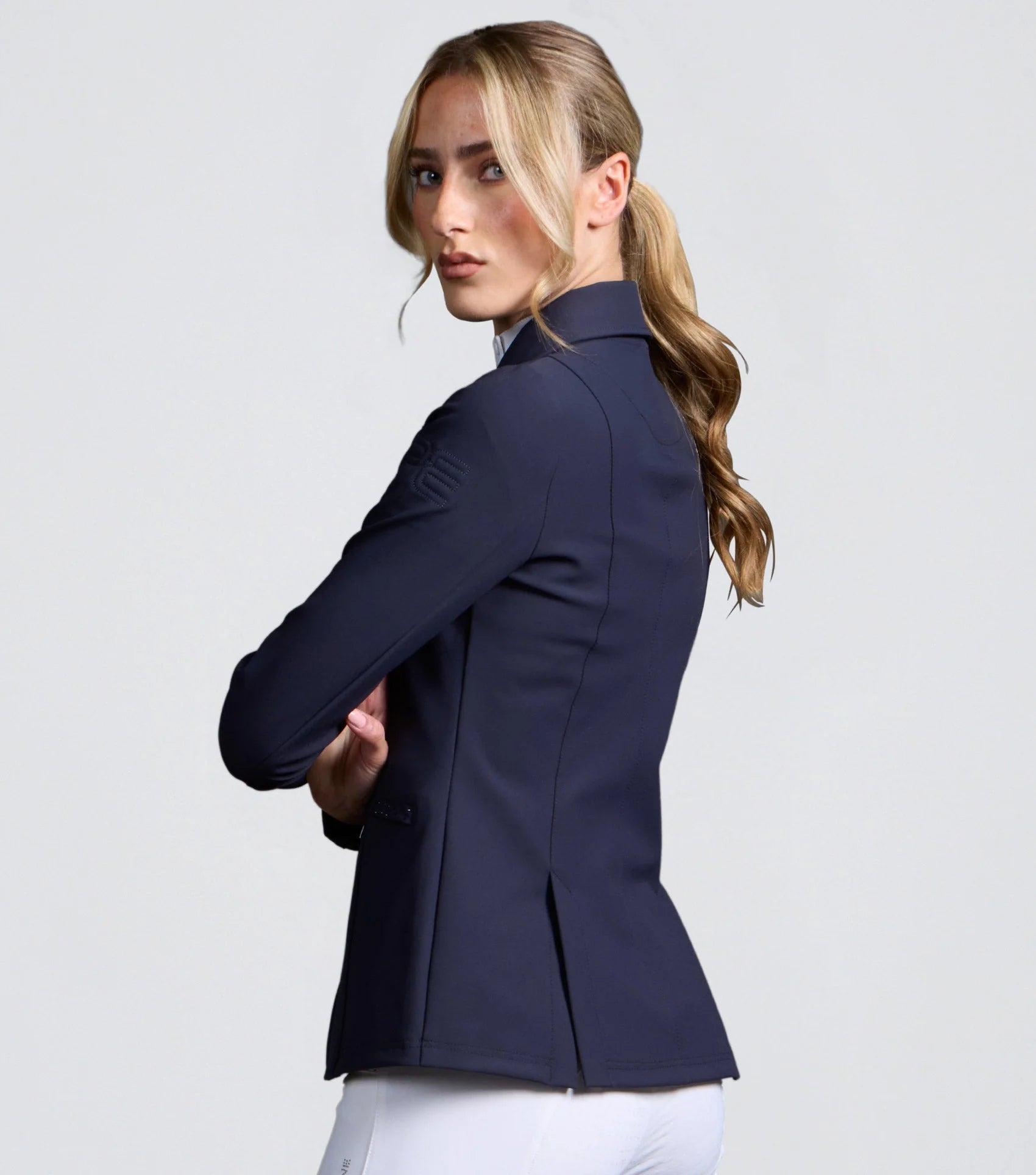 Premier Equine Siena Women's Navy Competition Jacket - Equestrian Riding Apparel