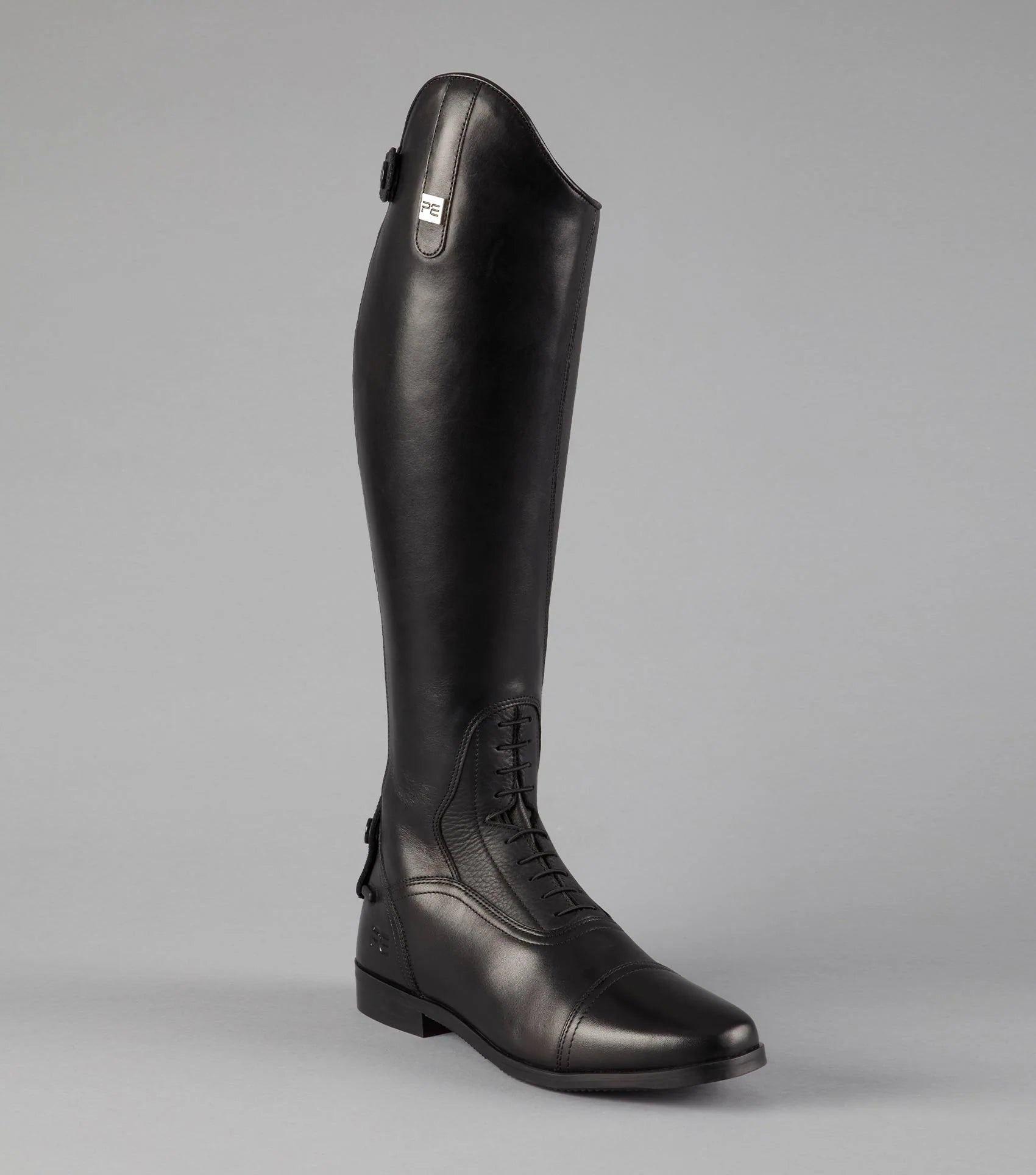 Premier Equine Silentio Men's Black Leather Riding Boot - Tall Equestrian Boot