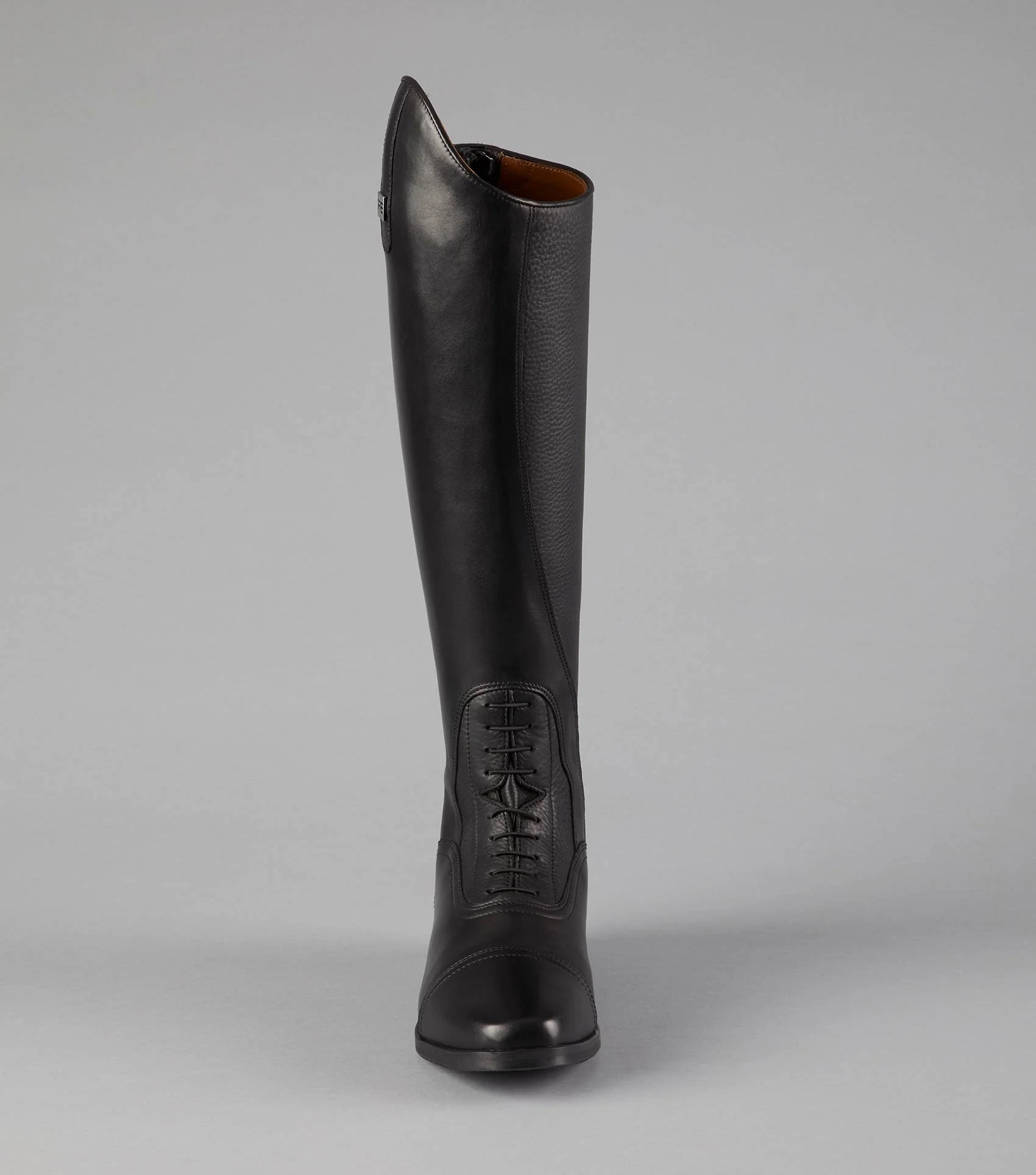 Premier Equine Silentio Men's Leather Riding Boots - Tall Equestrian Boot, Black Laced Field Boot