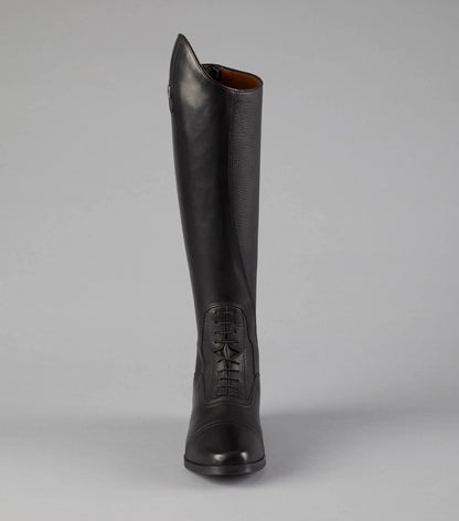 Premier Equine Silentio Men's Leather Riding Boots - Tall Equestrian Boot, Black Laced Field Boot