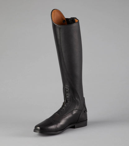 Premier Equine Silentio Black Leather Riding Boot - Mens Tall Field Boot