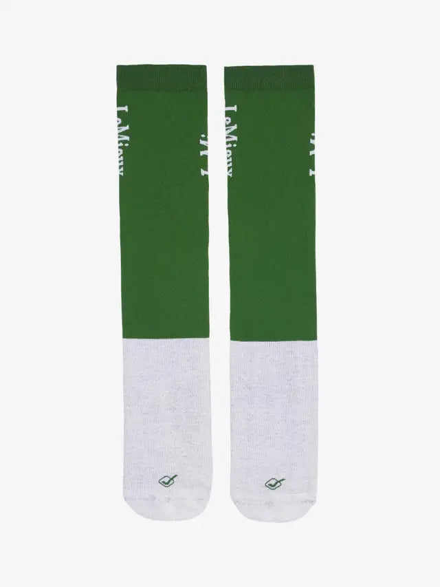 LeMieux Competition Socks - Hunter Green - Twin Pack. Riding socks for equestrian athletes.