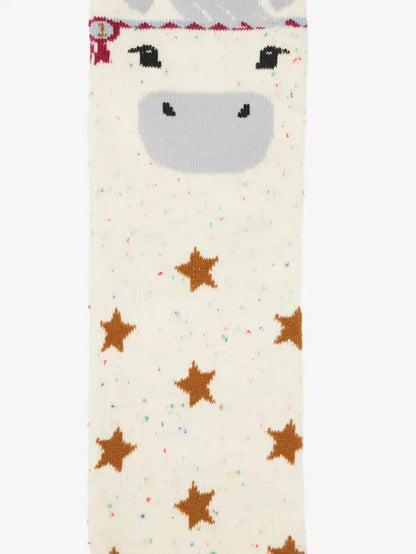 Equiflair Kids Equestrian Pony Socks - Cute Cotton Socks with Star design for Children by Lemieux