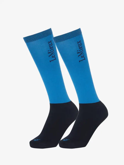 LeMieux Competition Socks 2 pack Benetton Blue