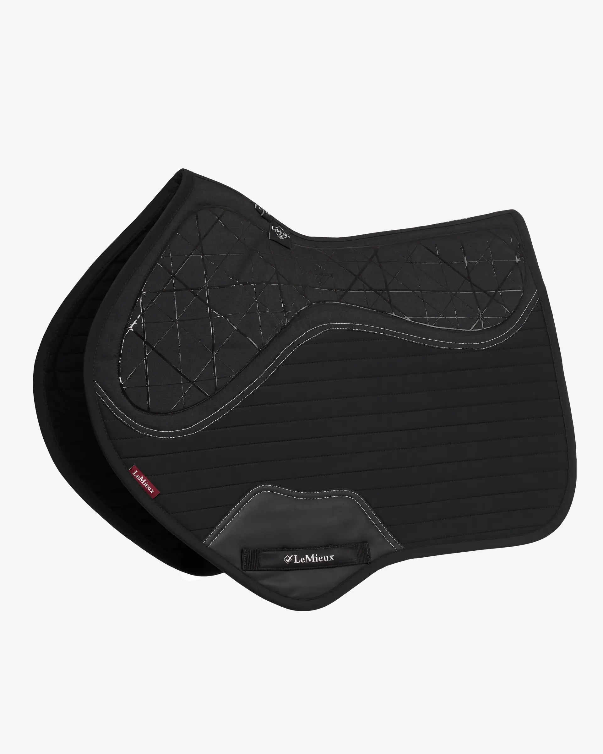 LeMieux Soft Shell Anti Slip Close Contact Square Saddle Pad - Black