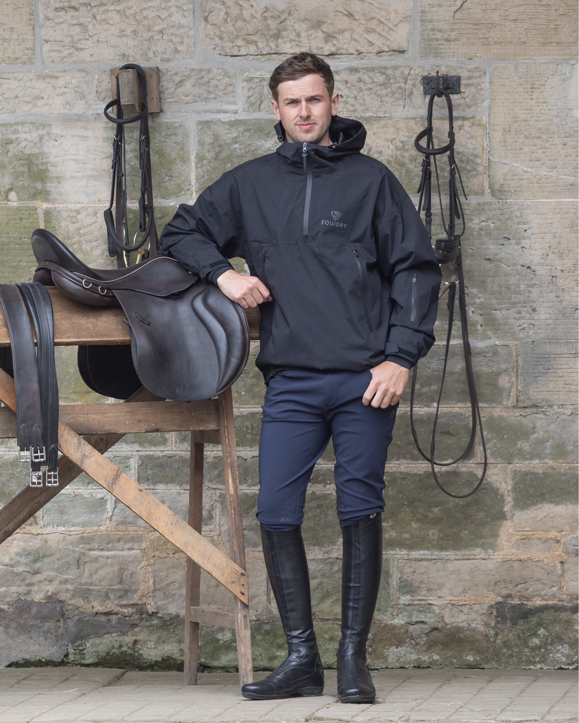 EQUIDRY Men's Storm Smock Black