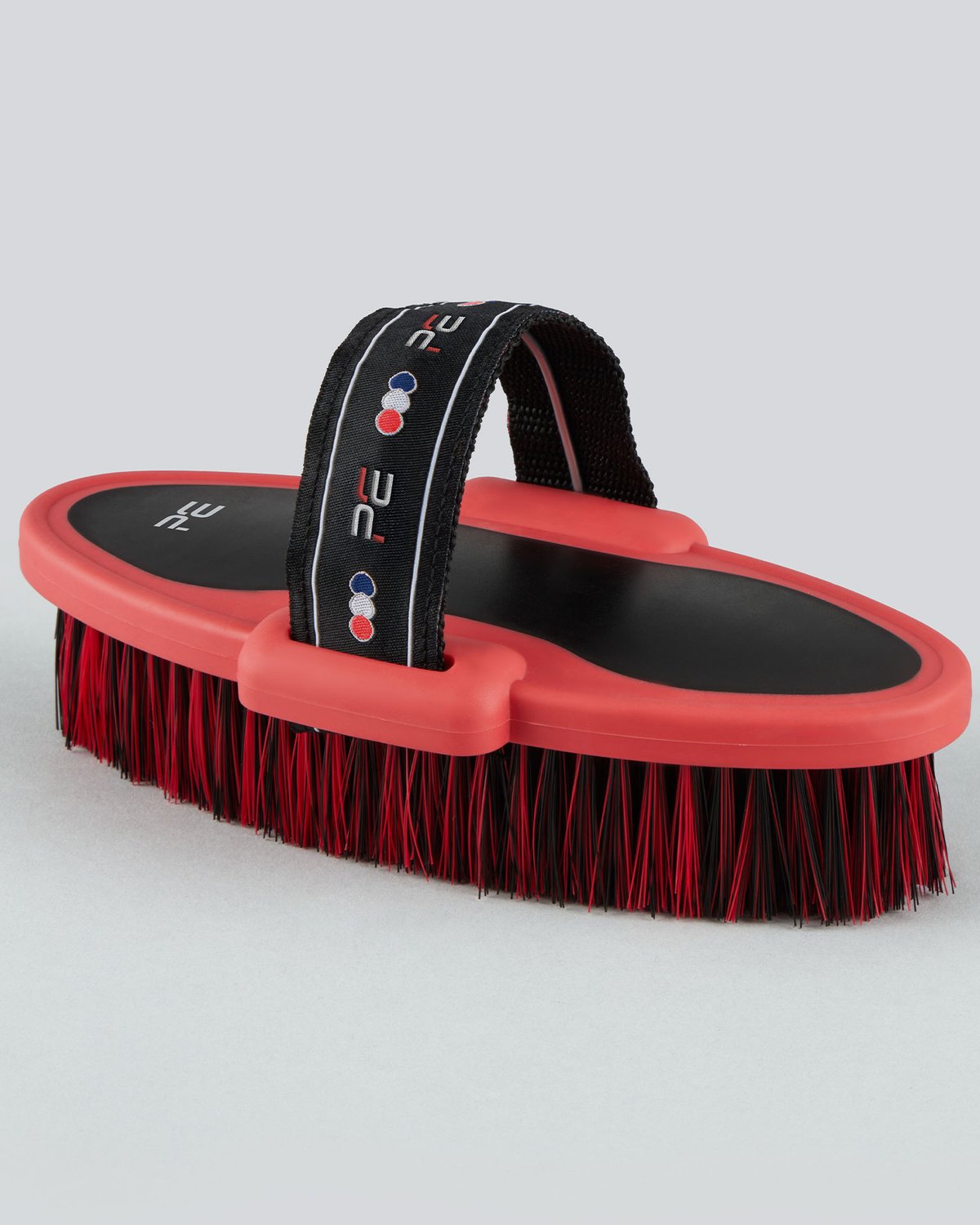 Premier Equine Black & Red Soft-Touch Body Wash Brush - Horse Grooming Essential