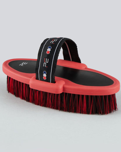 Premier Equine Black & Red Soft-Touch Body Wash Brush - Horse Grooming Essential