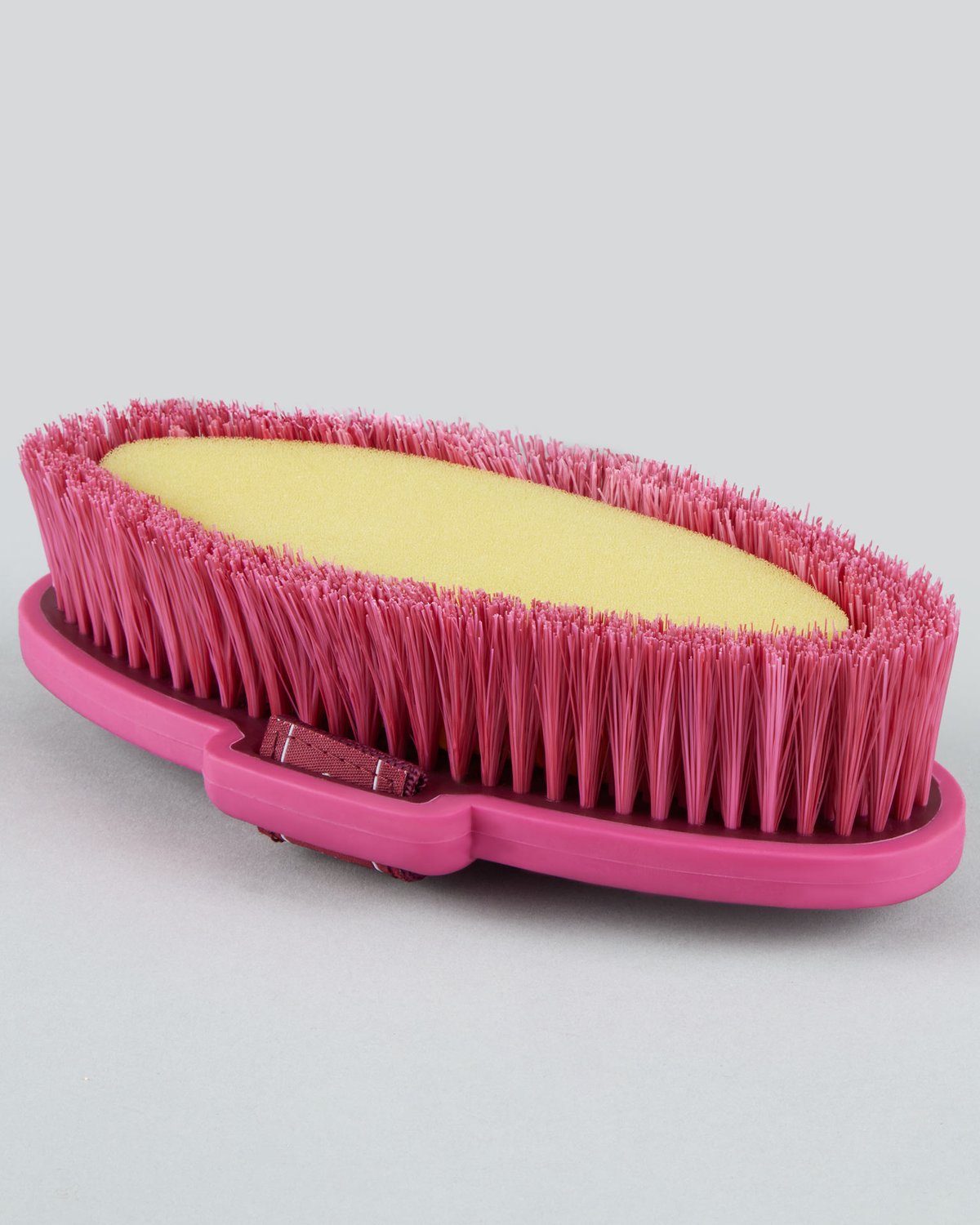 Premier Equine Soft-Touch Body Wash Brush - Wine & Fuchsia, horse grooming tool