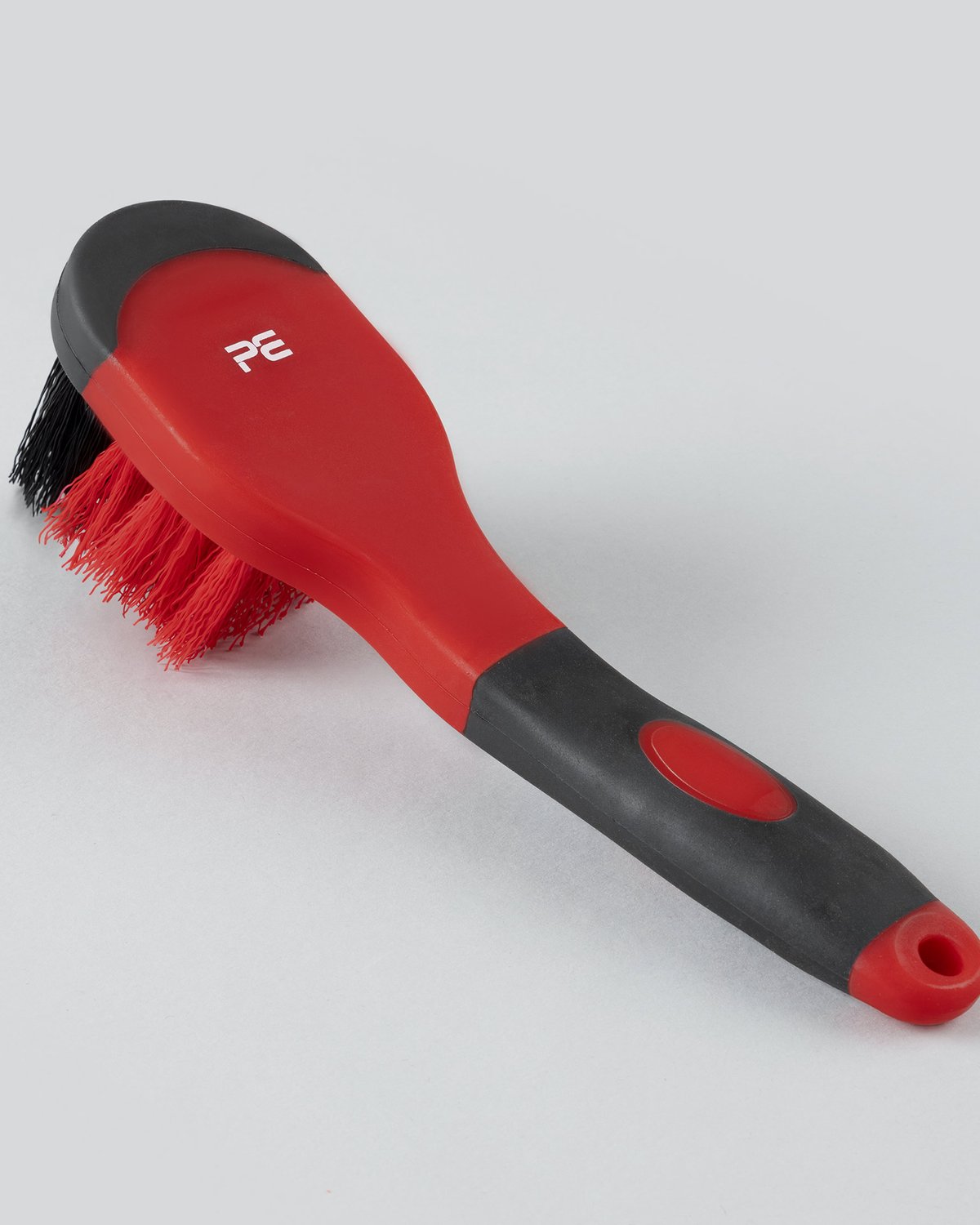Premier Equine Soft-Touch Bucket Brush - Black & Red - Equestrian Cleaning Brush