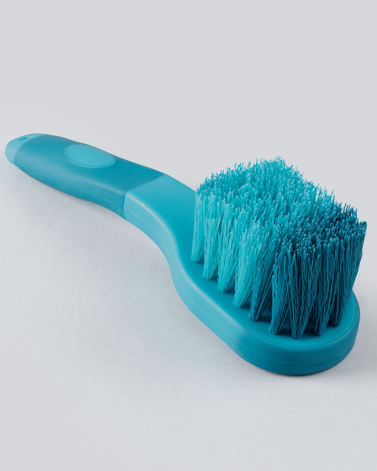 PREMIER EQUINE Soft-Touch Bucket Brush - Medium Blue & Peacock | Equine Grooming Brush