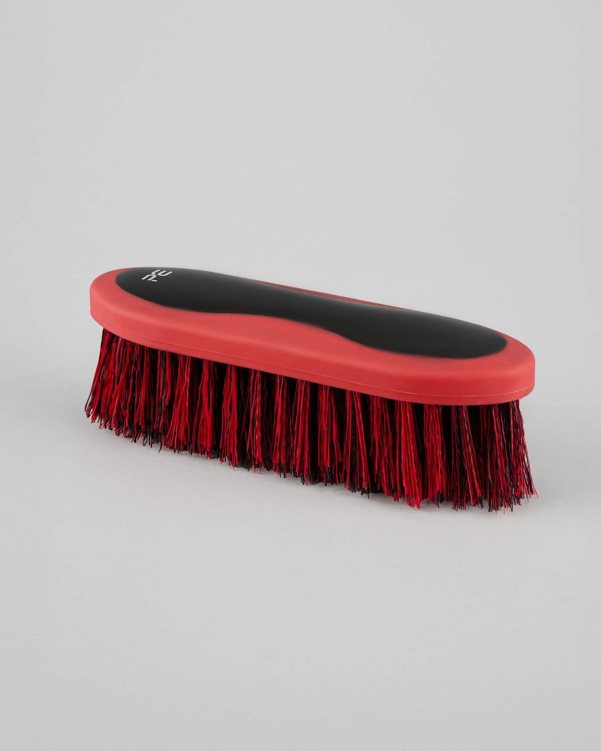Premier Equine Soft-Touch Dandy Brush - Black & Red. Equiflair Horse Brush for Grooming, Pet Care