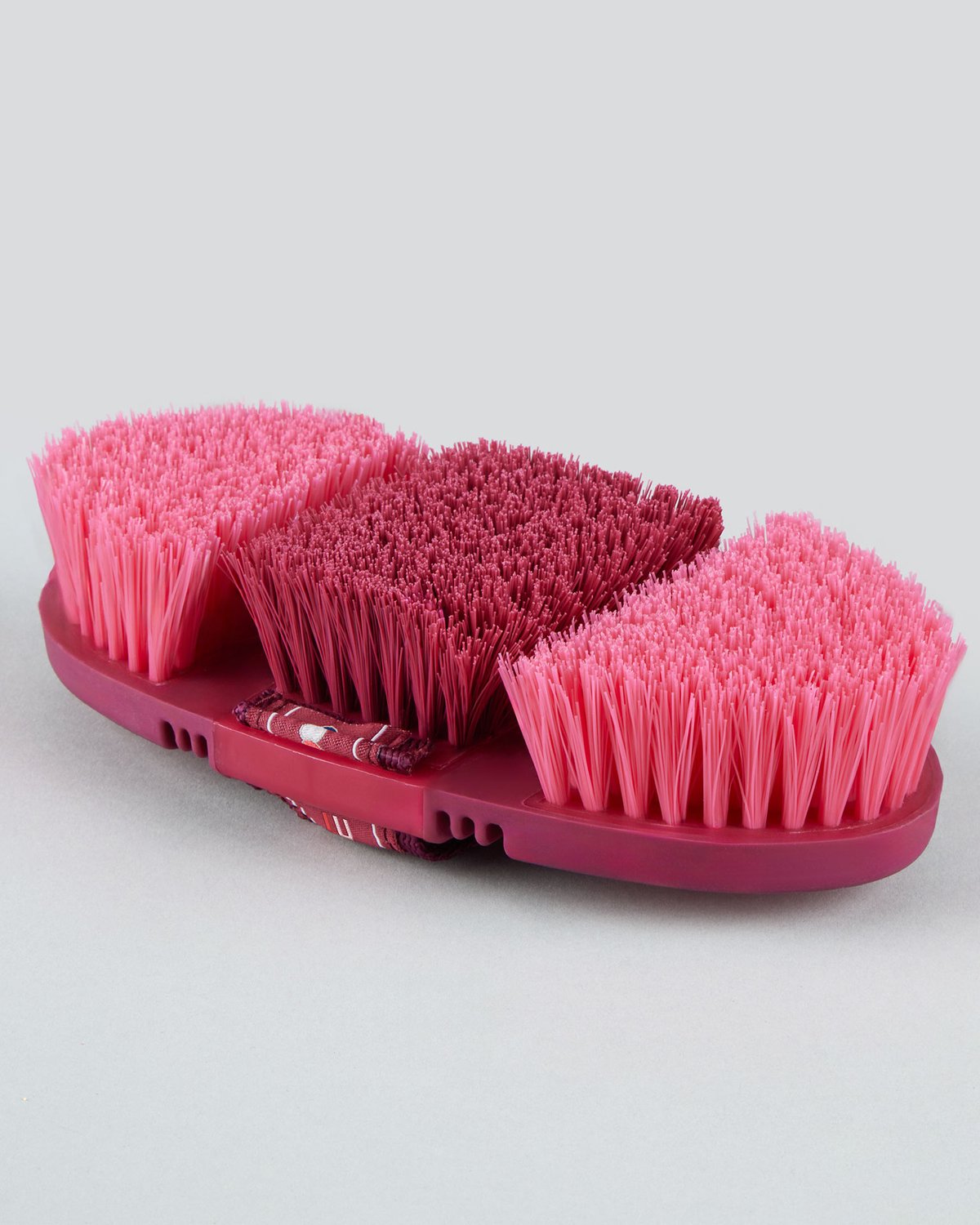 Premier Equine Soft-Touch Flexi Body Brush - Wine & Fuchsia Horse Grooming Tool