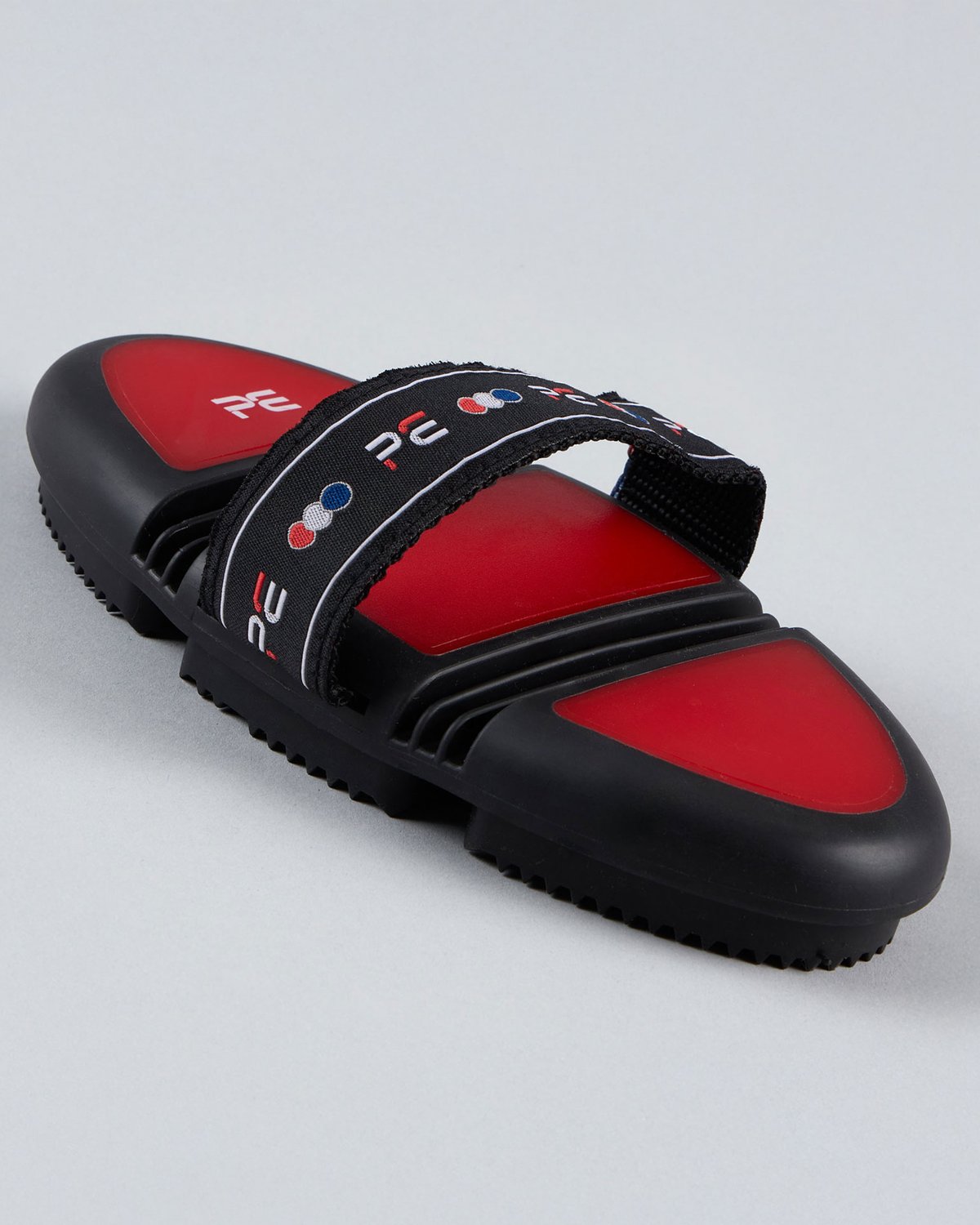 Premier Equine Soft-Touch Flexi Curry Comb - Black & Red Rubber Horse Grooming Tool - Equiflair