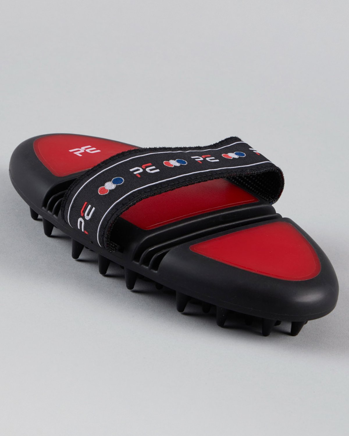 Premier Equine Flexi Massage Brush Black & Red - Horse Grooming & Circulation Aid