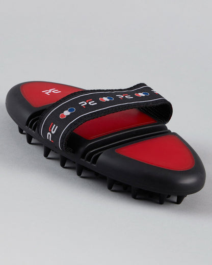 Premier Equine Flexi Massage Brush Black & Red - Horse Grooming & Circulation Aid