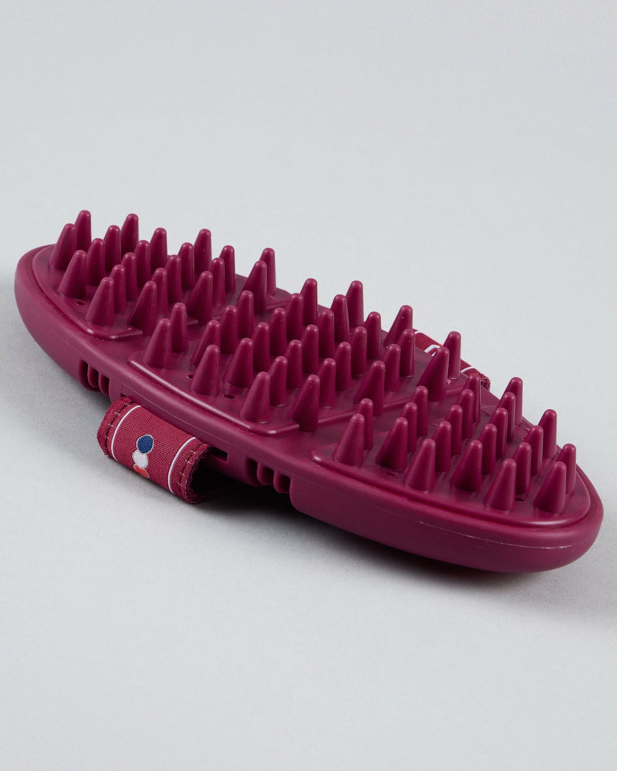 Premier Equine Wine/Fuchsia Flexi Massage Brush for Horse Grooming