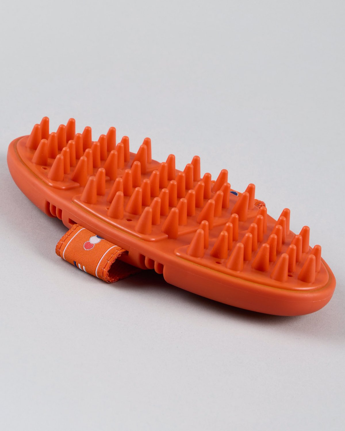Orange Premier Equine Horse Grooming Massage Brush - Equiflair: Soft-Touch Flexi Brush for Horses