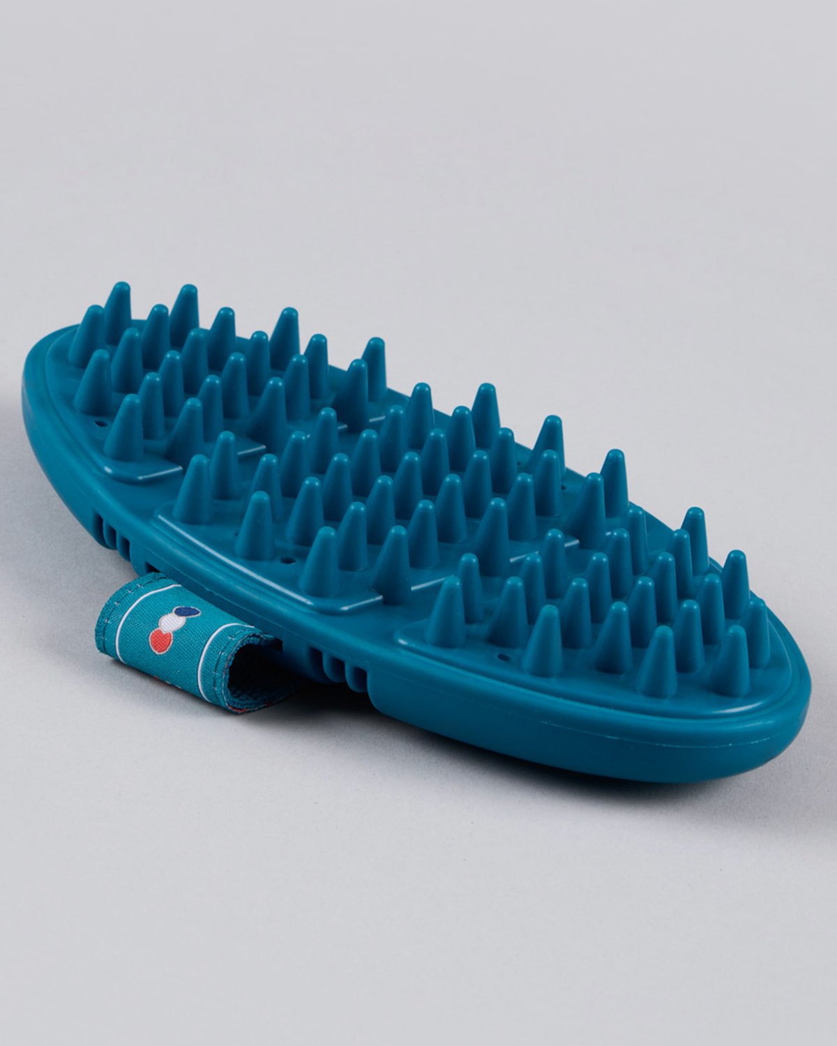 Premier Equine Horse Grooming Massage Brush - Blue Flexi Brush for Horses - Equine Grooming Tool