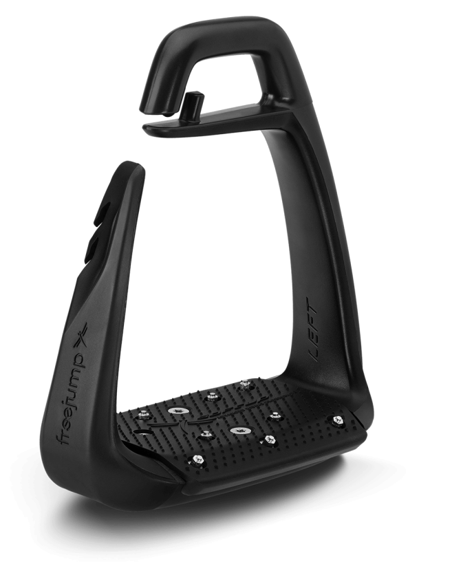 FREEJUMP SOFT UP CLASSIC Stirrups - Black One Tone Equestrian Stirrup - Equiflair