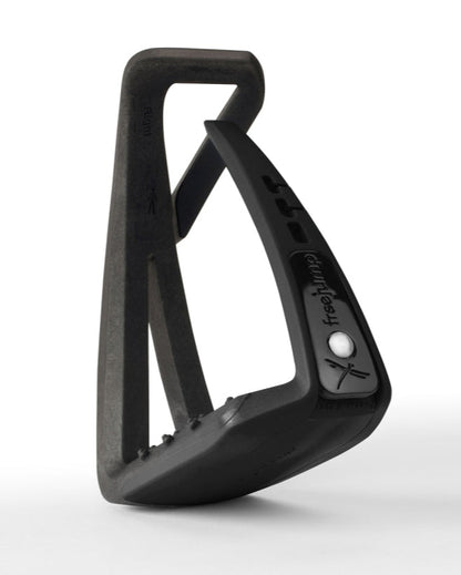FREEJUMP SOFT UP LITE Stirrups - Black Equestrian Stirrups for Riding Safety & Comfort. Horse Riding Equipment.