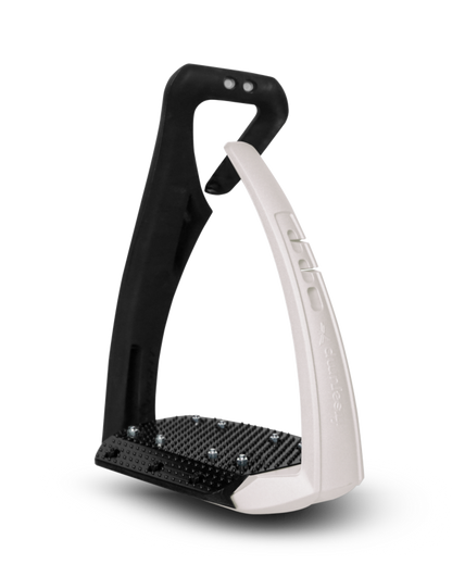 Freejump Soft Up Pro Plus Stirrups Cream - Innovative Equestrian Stirrups for Safety & Performance | Equiflair