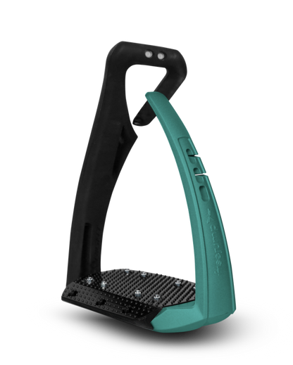 FREEJUMP SOFT UP PRO PLUS Stirrups Green: Premium Equestrian Safety Stirrups for Horse Riding | Equiflair