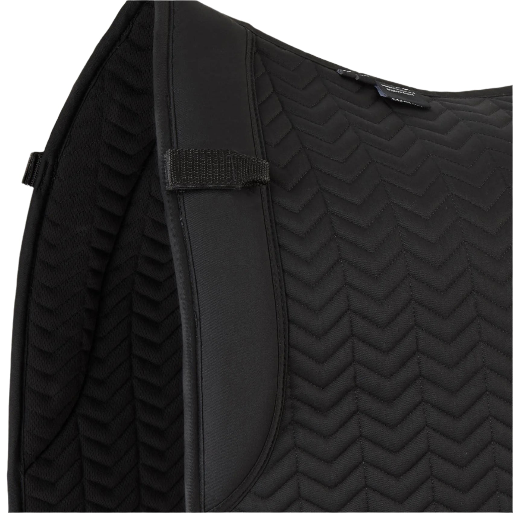 Premier Equine Black Dressage Saddle Pad - Chevron Quilted Cotton Horse Pad