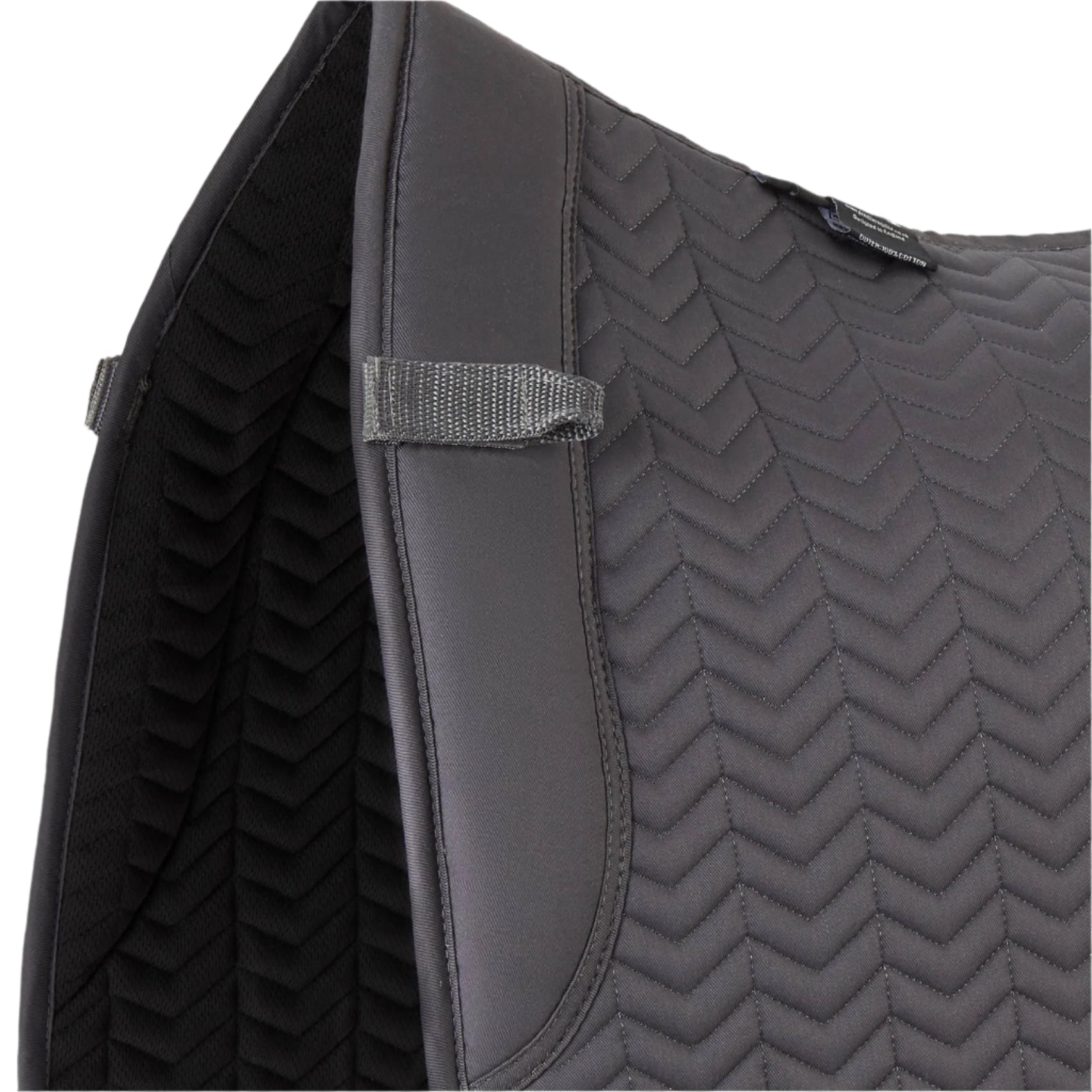 Premier Equine Sovereign Grey Dressage Saddle Pad - High Wither, Quilted Design