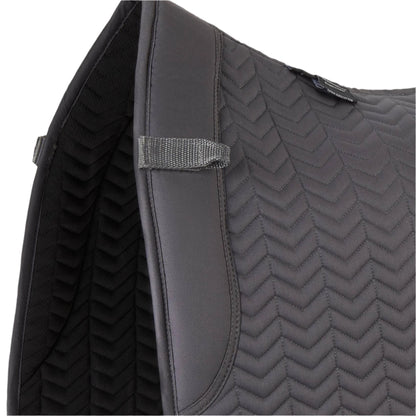 Premier Equine Sovereign Grey Dressage Saddle Pad - High Wither, Quilted Design