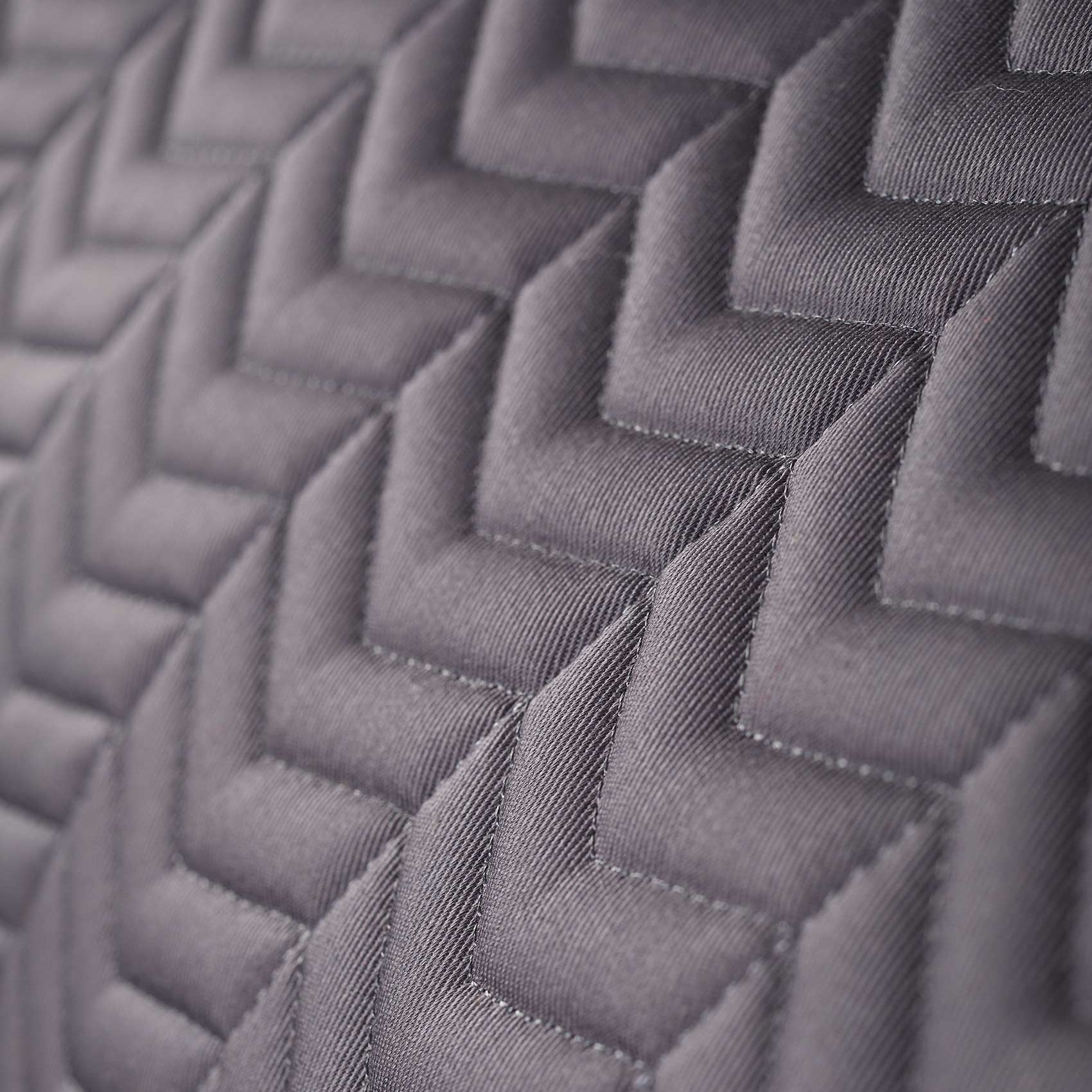 Premier Equine Grey Sovereign Dressage Saddle Pad - Chevron Quilted Design