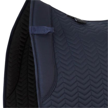 Premier Equine Sovereign Dressage Saddle Pad - Navy Blue - Comfortable Chevron Quilted Design
