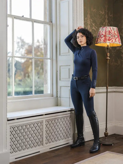 LEMIEUX Freya Pro Breeches - Navy Equestrian Riding Pants for Women | Equiflair