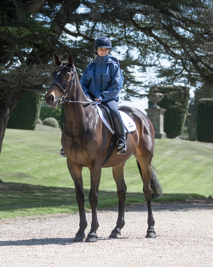 EQUIDRY Shortie Mac Women's Mesh Lining Steel Blue