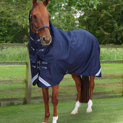 Premier Equine Stratus 1200 Series 0g Turnout Rug with Classic Neck Cover Navy