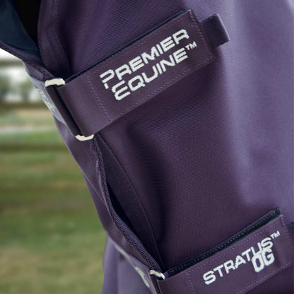 Premier Equine Stratus 1200 Series 0g Turnout Rug with Classic Neck Cover Purple