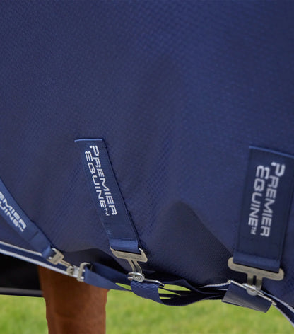 Premier Equine Stratus 200g Turnout Rug Navy: Waterproof Horse Rug
